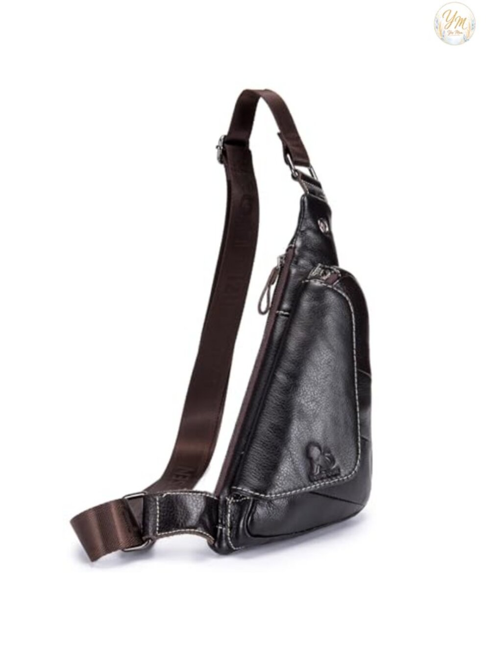 Genuine Leather Sling Bag Crossbody Backpack Casual Daypack